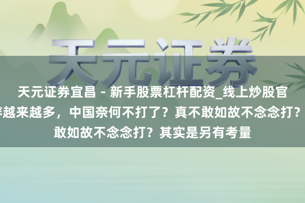 天元证券宜昌 - 新手股票杠杆配资_线上炒股官方配资杠杆 寻衅越来越多，中国奈何不打了？真不敢如故不念念打？其实是另有考量