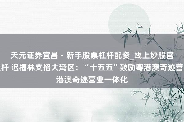天元证券宜昌 - 新手股票杠杆配资_线上炒股官方配资杠杆 迟福林支招大湾区：“十五五”鼓励粤港澳奇迹营业一体化